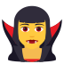 🧛‍♀️ woman vampire display on JoyPixels